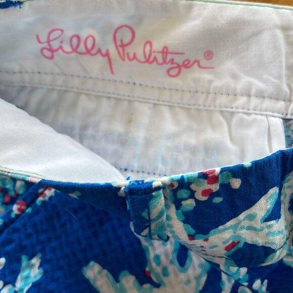 Lilly Pulitzer Brewster Blue Good Reef Callahan Short. New. Size 0. - Picture 7 of 7